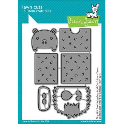 Lawn Fawn Lawn Cuts - Tiny Gift Box Hedgehog Add-On